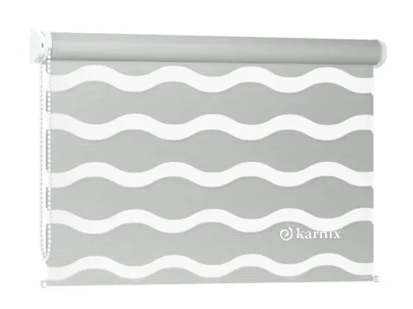 Předokenní roleta na zeď WAVE - silvery