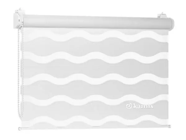 Roleta den a noc WAVE - white